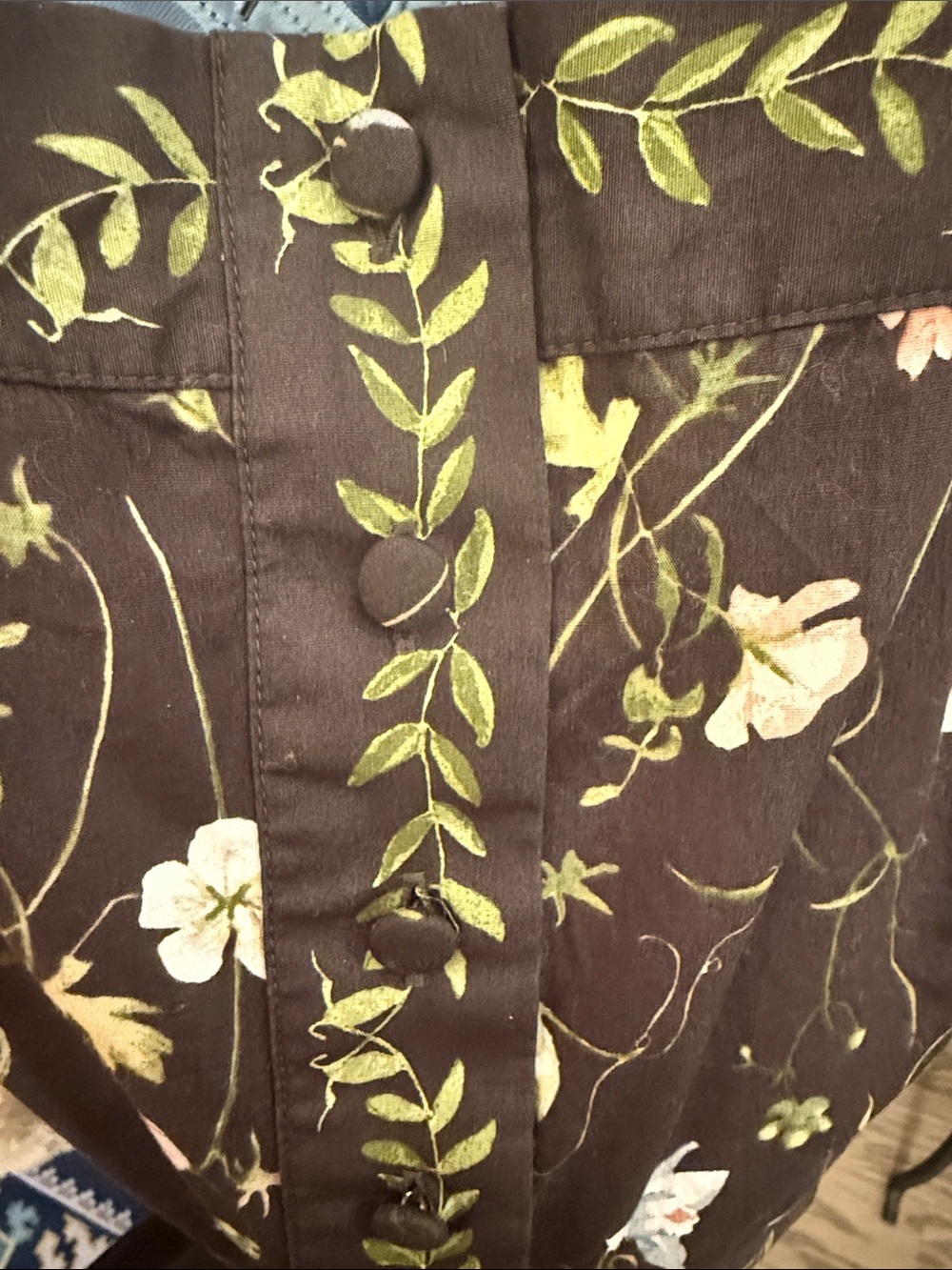 H&M Black Floral Tie-Shoulder Midi Dress - Picture 5 of 5